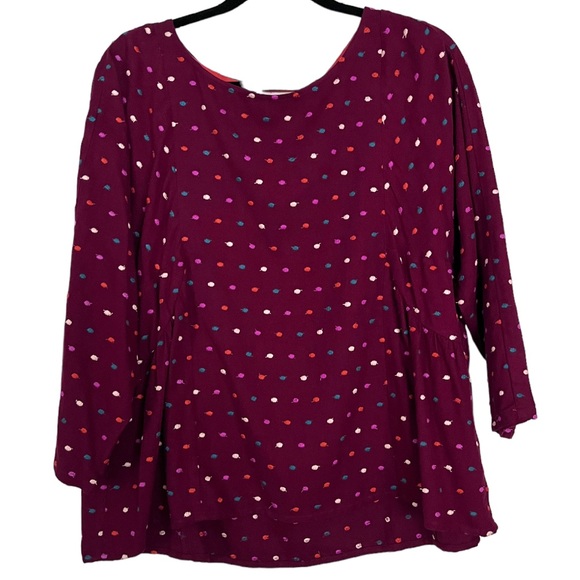 NWT Anthropologie Maeve Dottie Embroidered Blouse, Size Medium - Picture 4 of 10